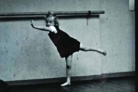 Little Margaret Becker (about age 4-5) dancing in the studio